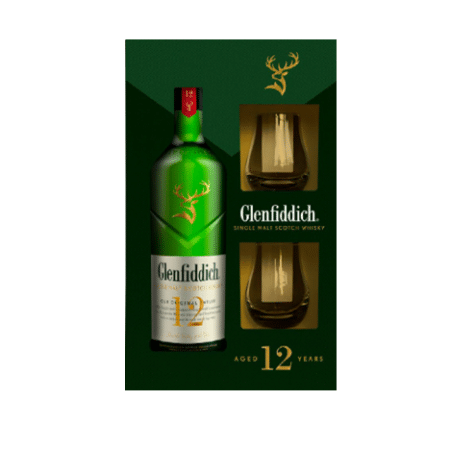 Glenfiddich Whisky 12 Years Giftpack