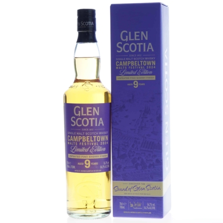 Glen Scotia Whisky 9 Years Limited Edition Unpeated Sherry Finish 70cl 56,2%