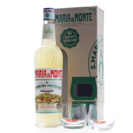 S.Maria Al Monte Limoncino 70cl Giftpack met 2 glazen