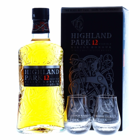 Highland Park Whisky 12 Years + 2 glazen 70cl